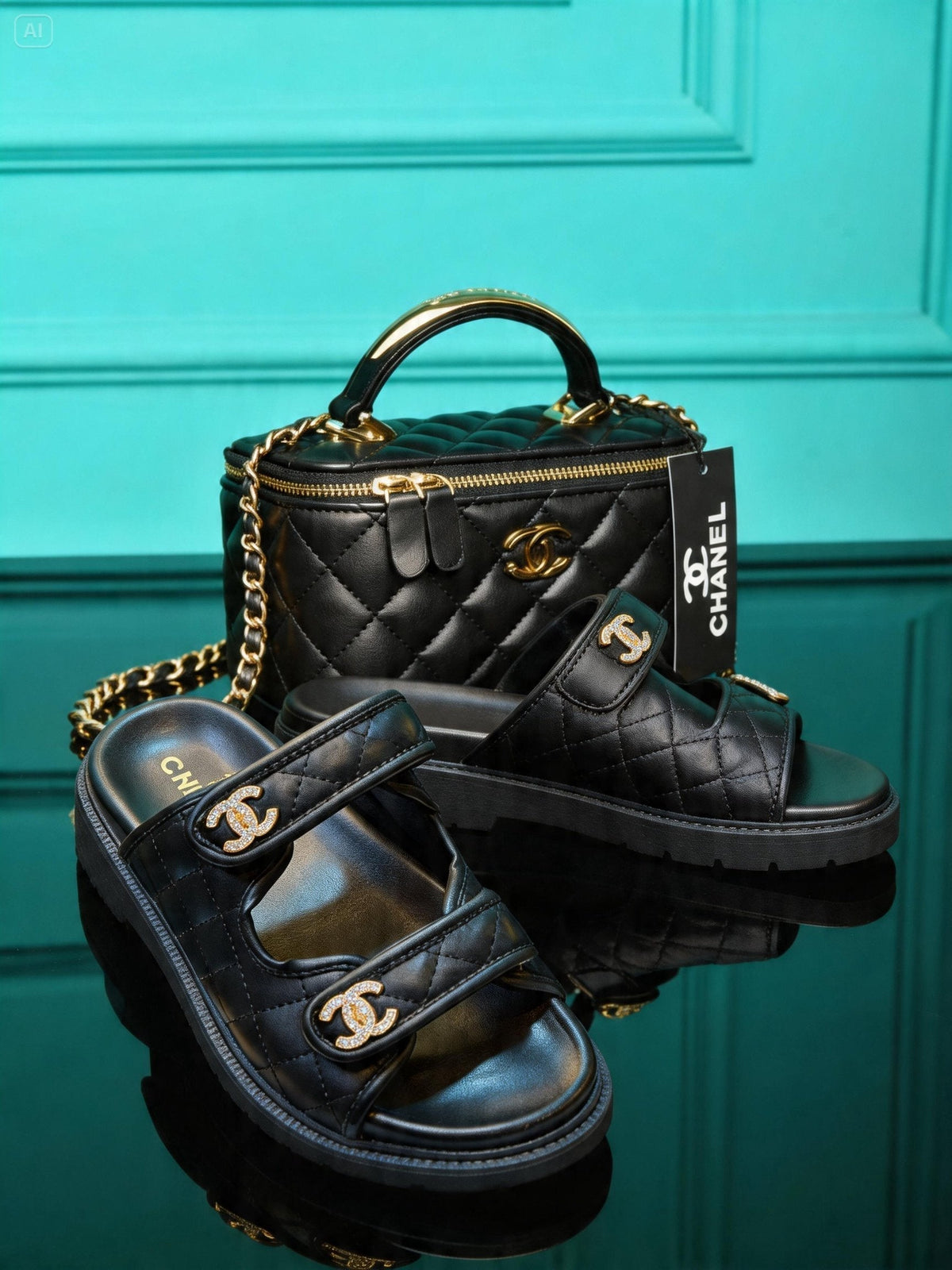 CH Vanity Bag and Slipper