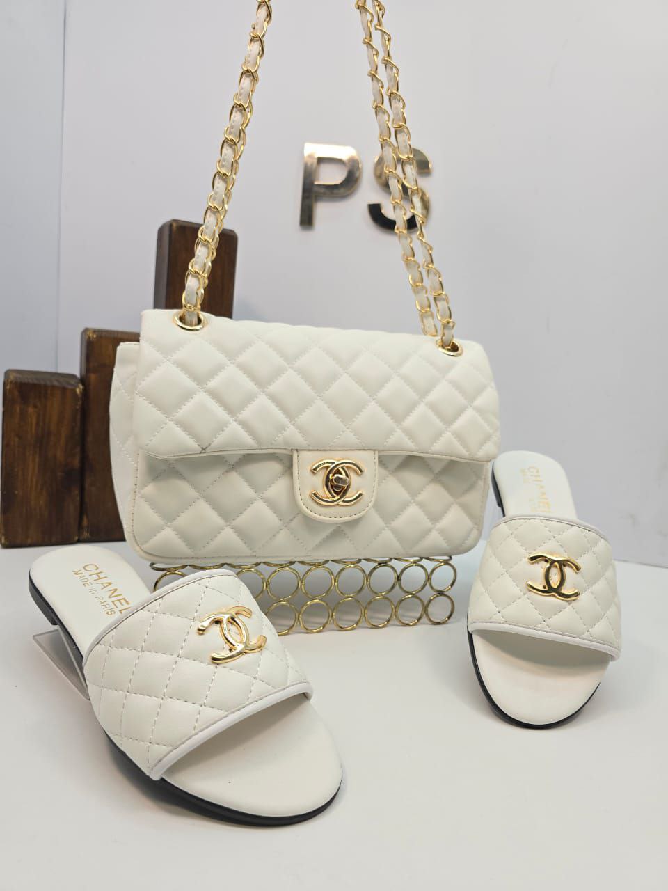 CH Bag and Slipper (Brown)
