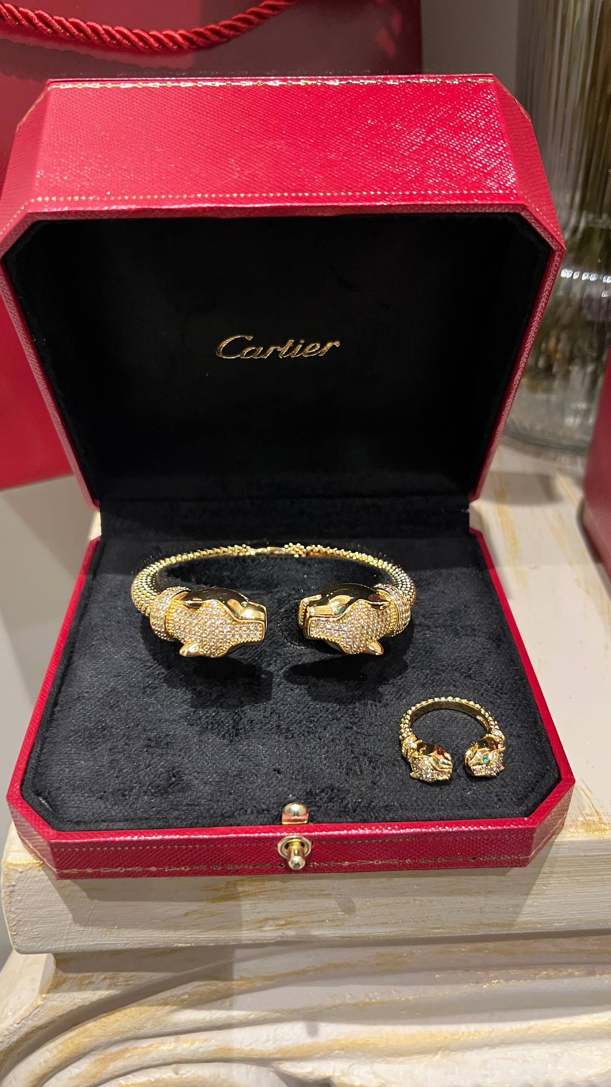 C- Bracelet ring + box Fullset