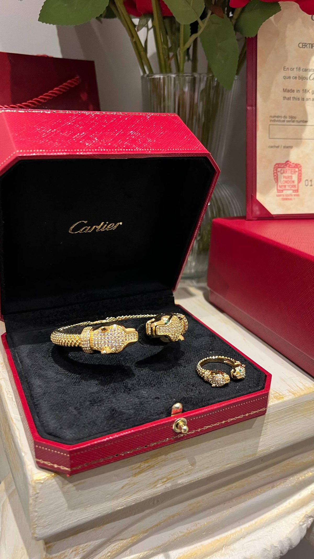 C- Bracelet ring + box Fullset
