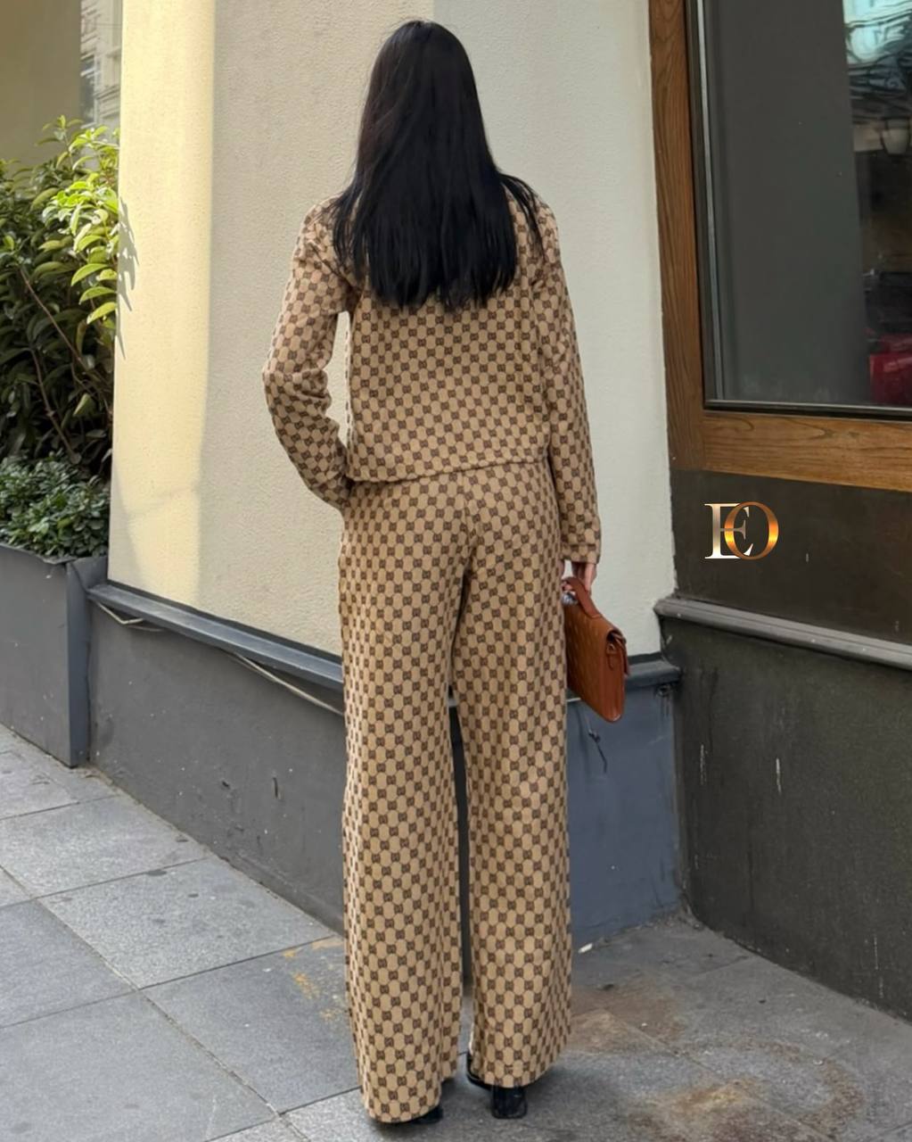 Jacquard gabardine fabric