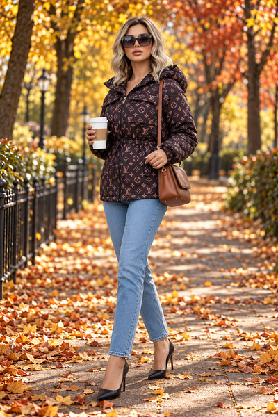 Hooded Puffer Quilted Jacket