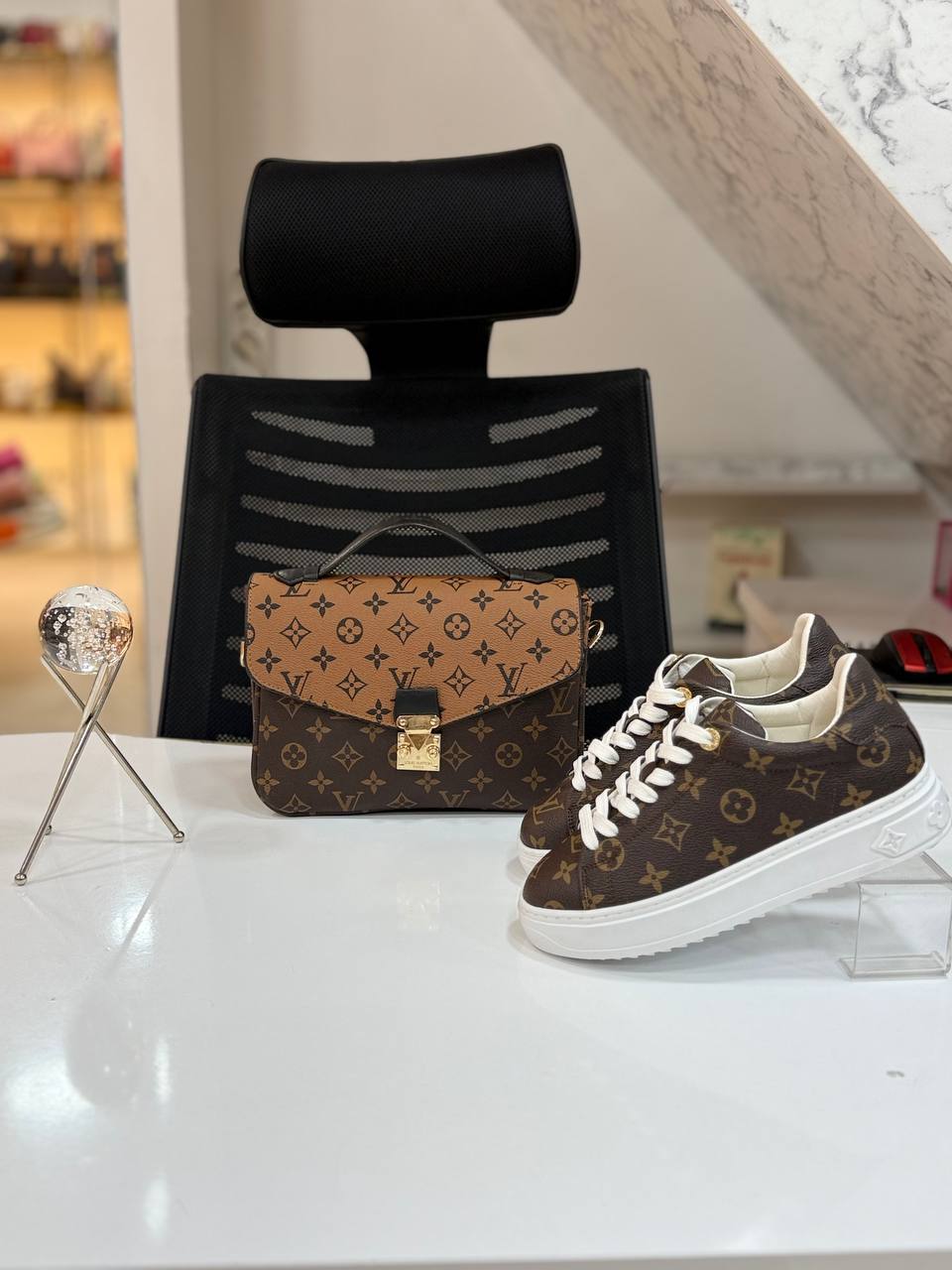 Bag and  Sneakers
