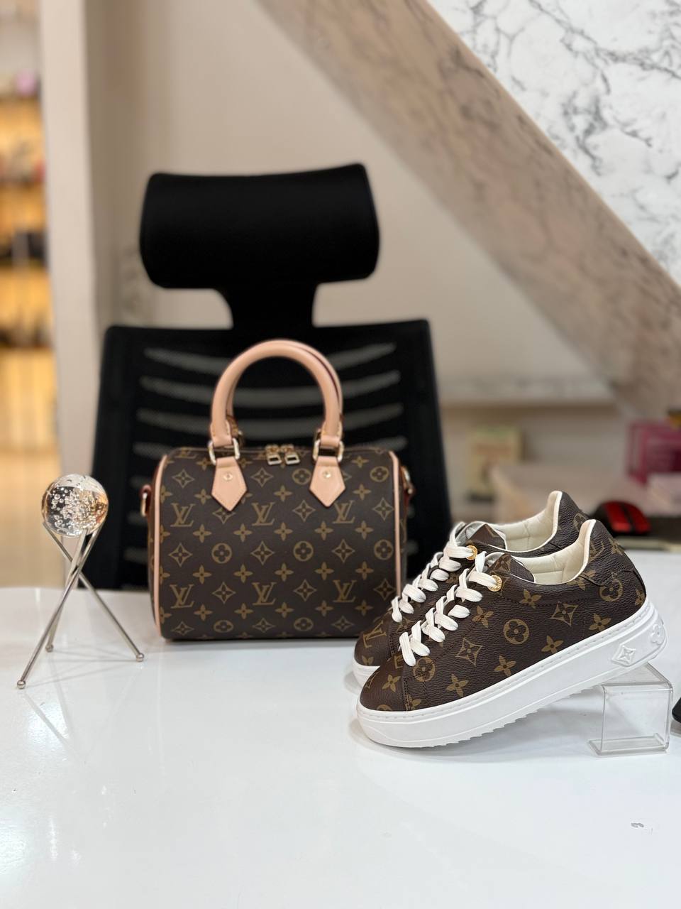 Bag and  Sneakers