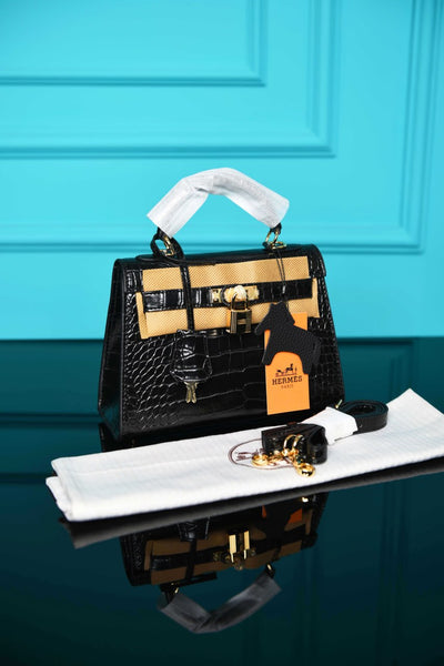 Kelly 22 Bag in Crocodile