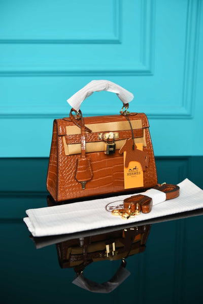 Kelly 22 Bag in Crocodile
