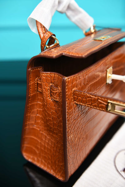 Kelly 22 Bag in Crocodile