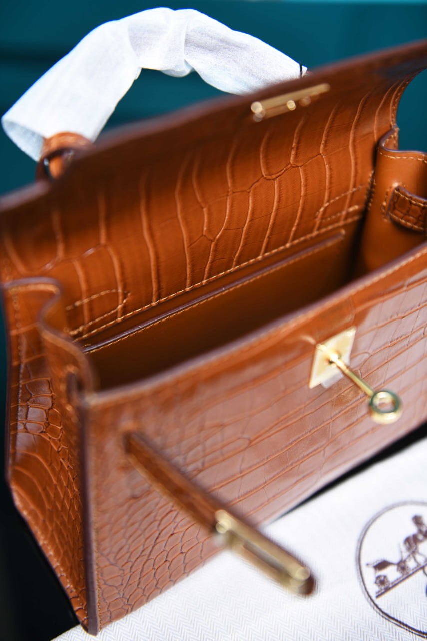 Kelly 22 Bag in Crocodile