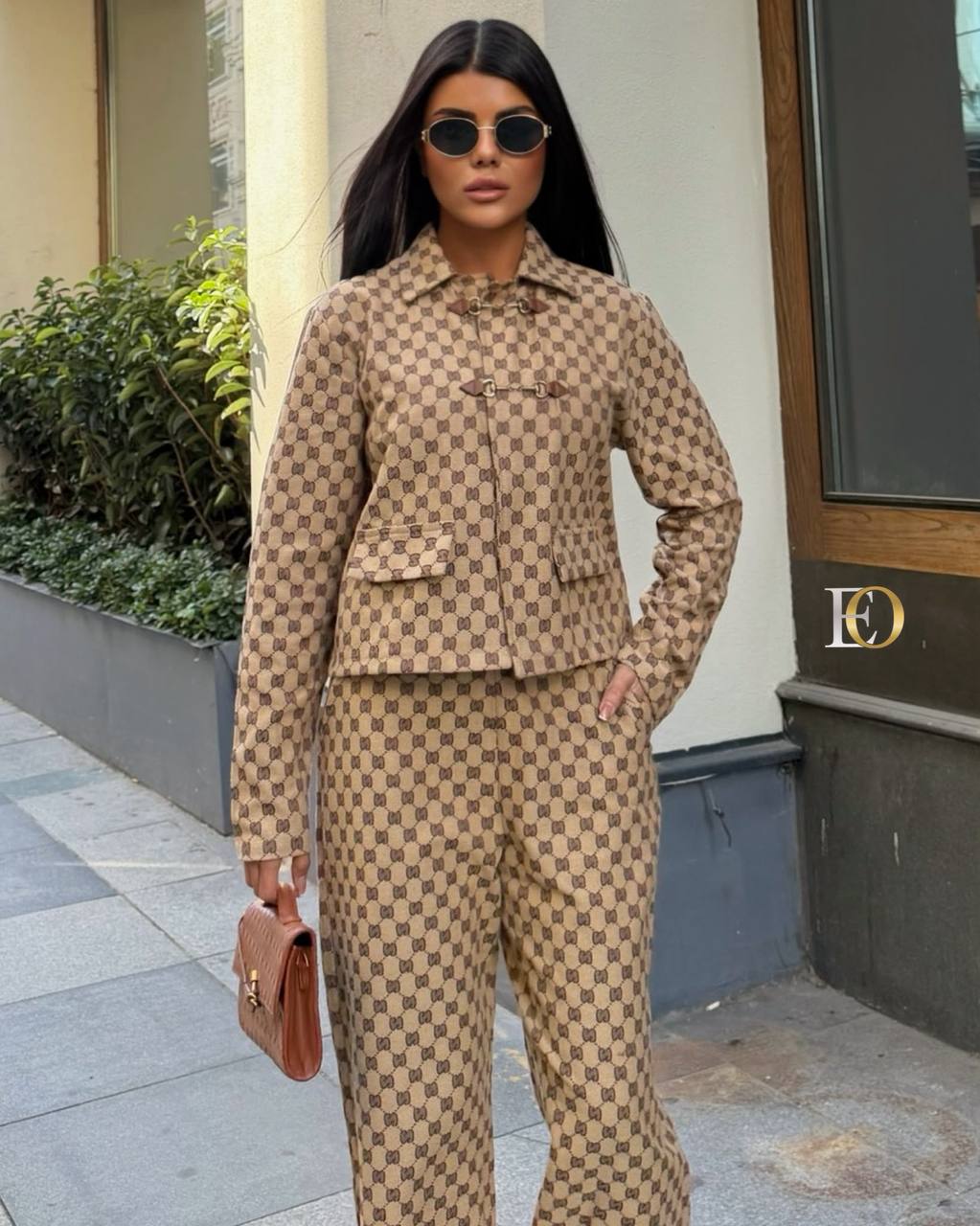 Jacquard gabardine fabric